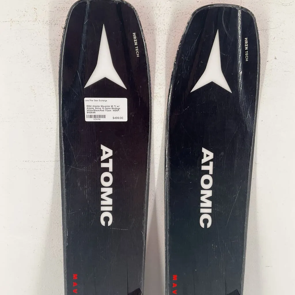 2024 Atomic Maverick 95 Ti w/ Atomic Strive 13 Demo Bindings