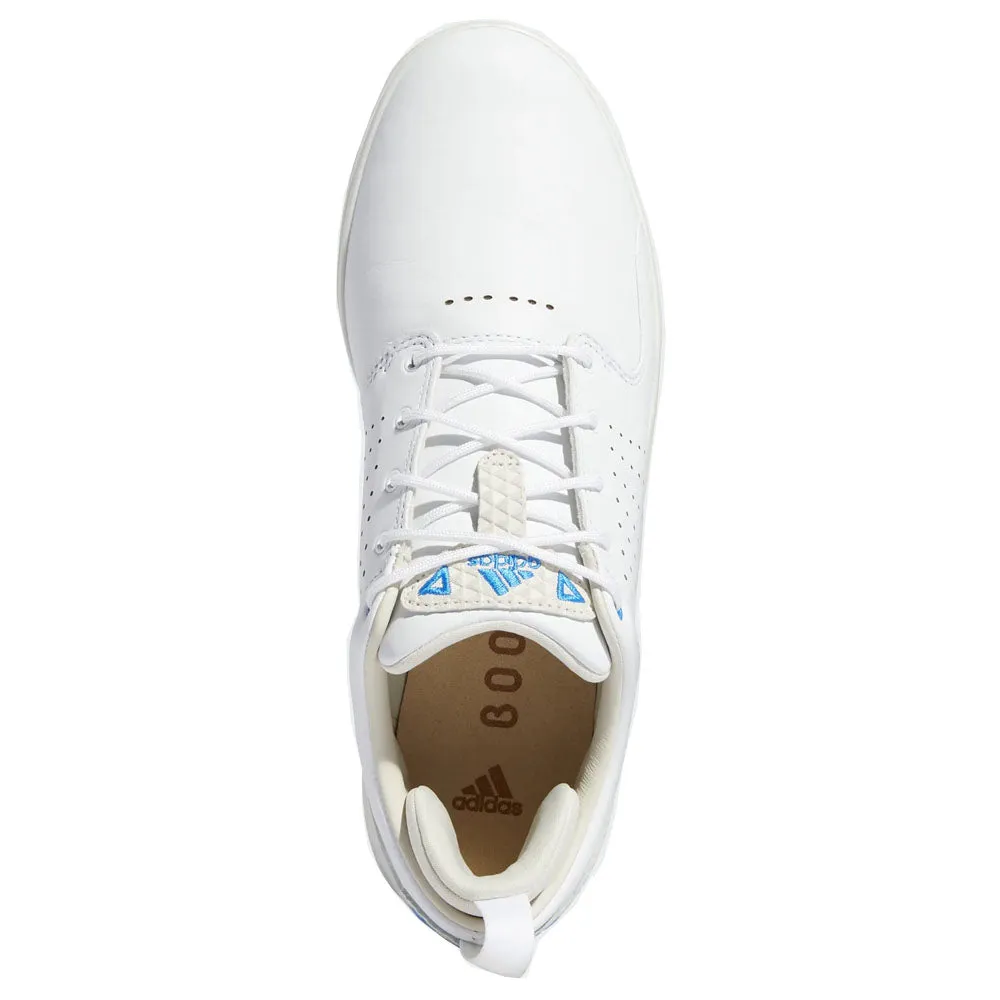 adidas Flopshot Spikeless Waterproof Shoes - White/Gold Metallic/Blue Rush