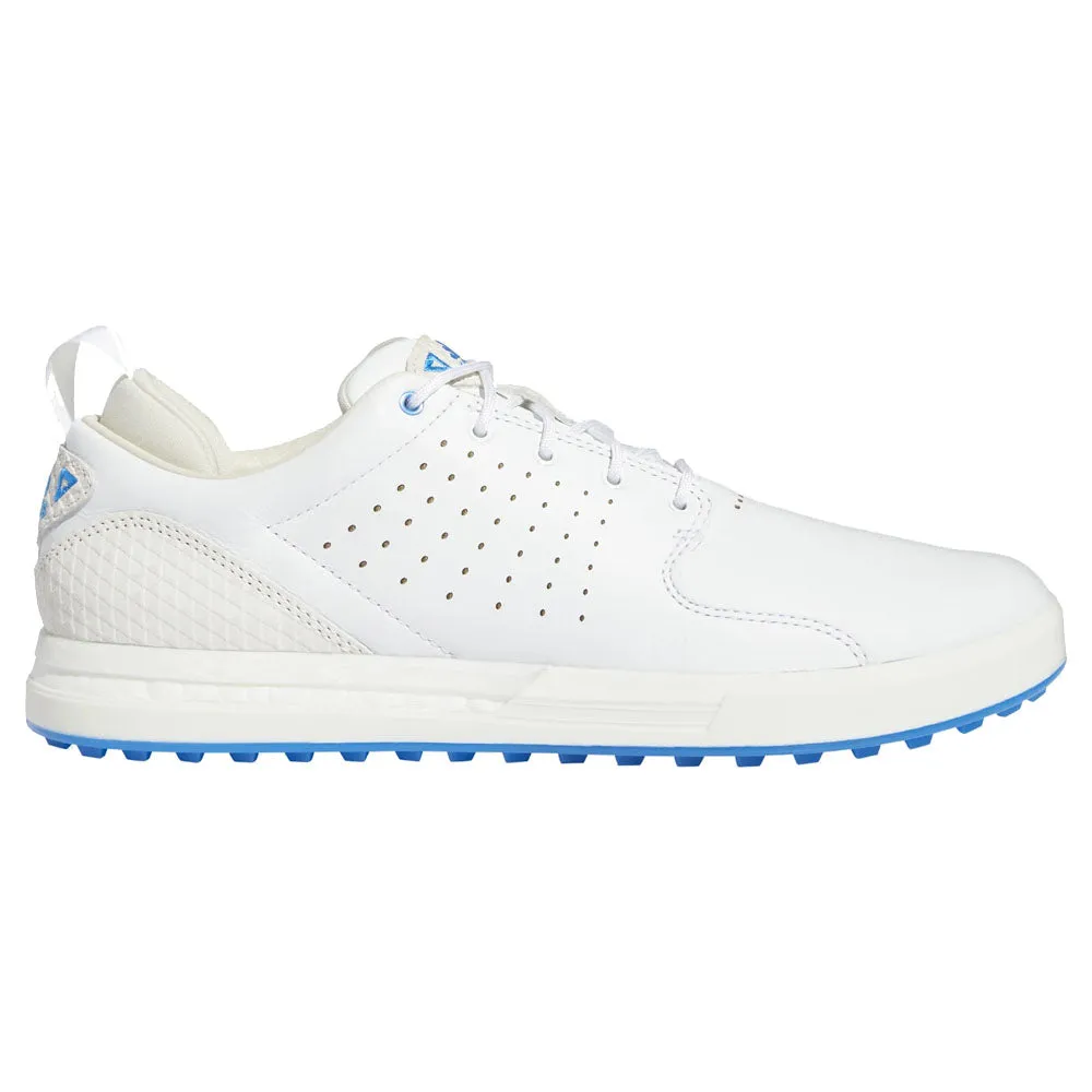 adidas Flopshot Spikeless Waterproof Shoes - White/Gold Metallic/Blue Rush