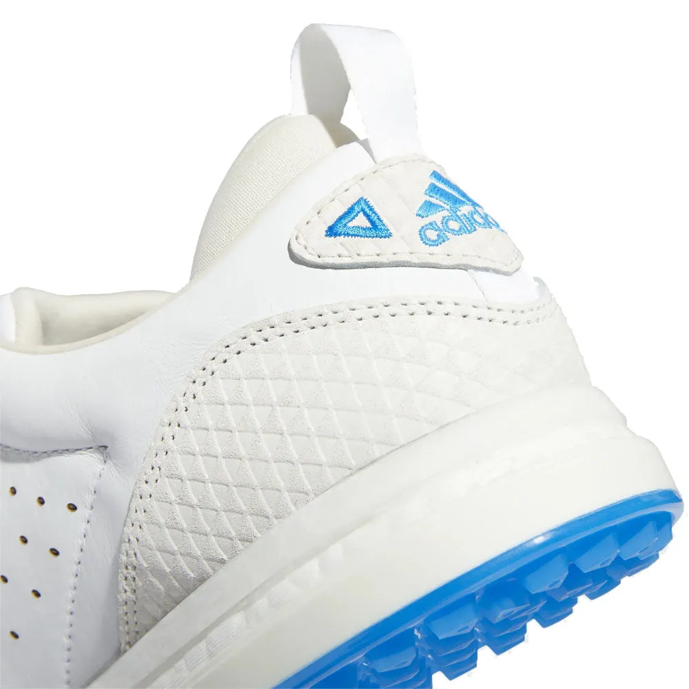 adidas Flopshot Spikeless Waterproof Shoes - White/Gold Metallic/Blue Rush