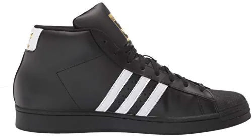 adidas Originals Pro Model,Black/White/Gold Foil,12.5