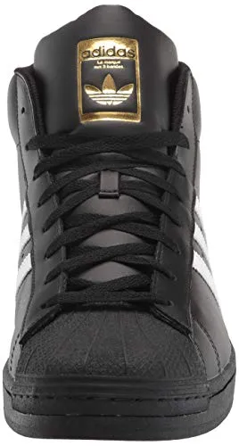 adidas Originals Pro Model,Black/White/Gold Foil,12.5