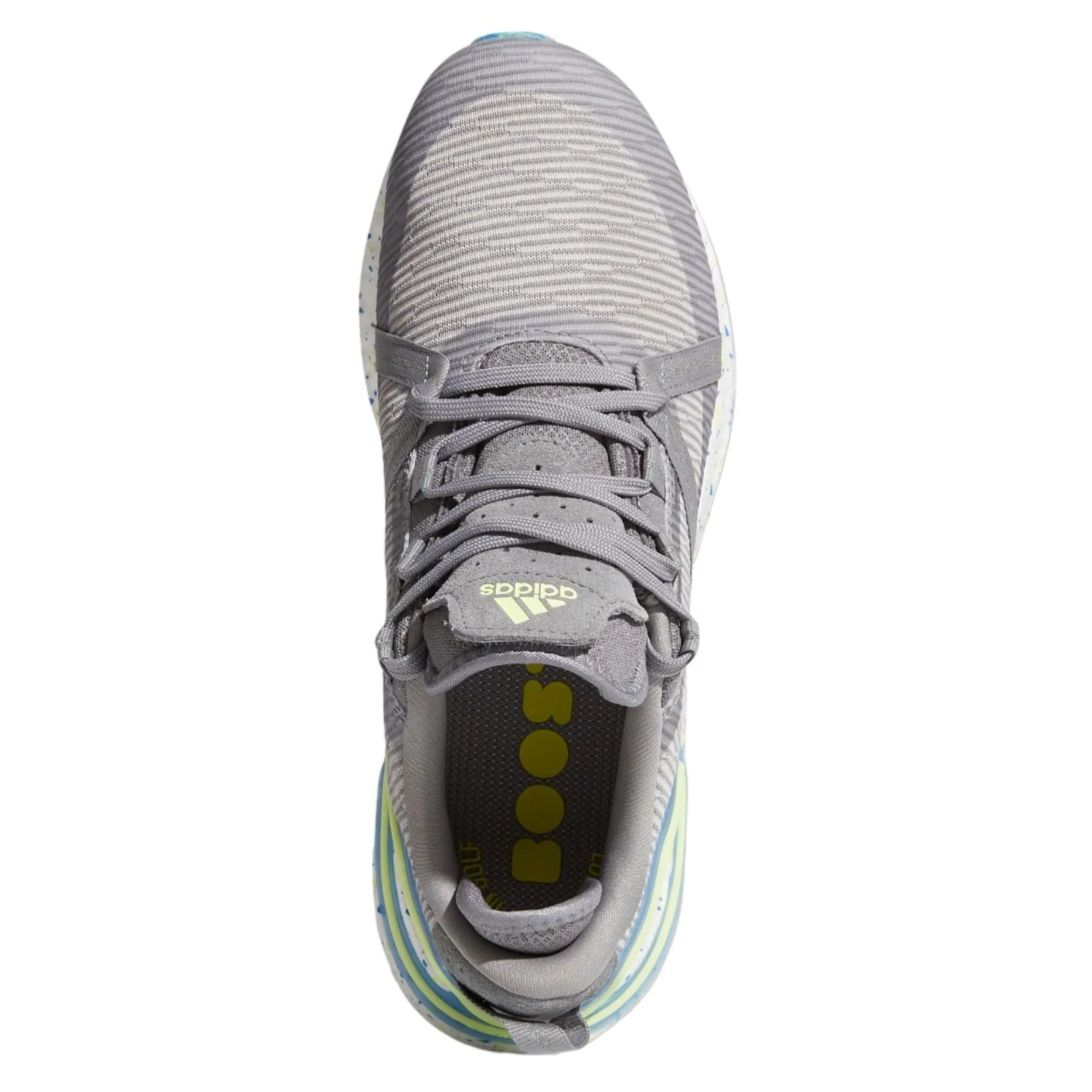 adidas Solarthon Primegreen Spikeless Golf Shoes - Grey Three / Pulse Yellow