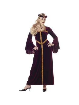 Adult Burgundy Guinevere Costume