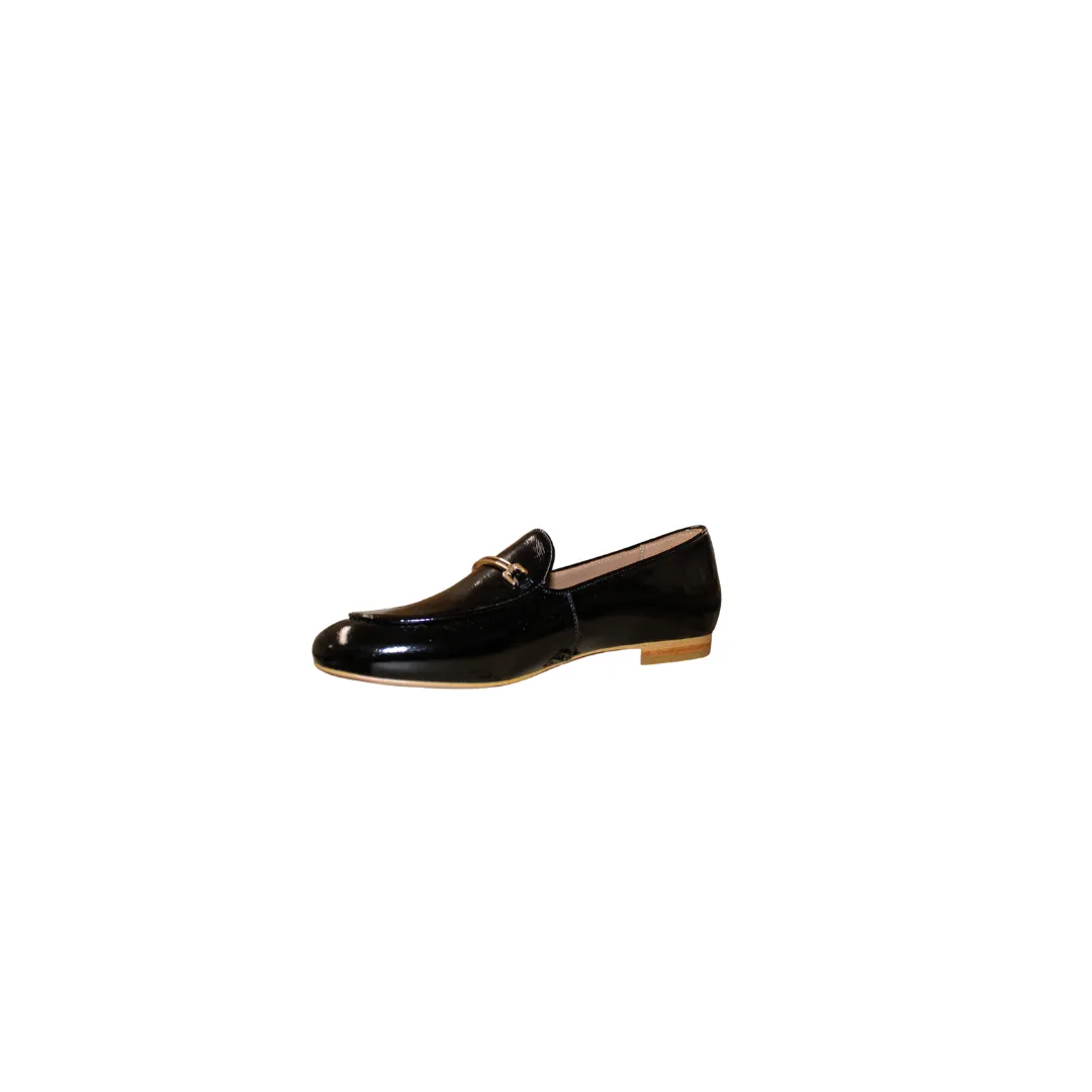 Aiciberllucci 91Chain Ladies Black Patent Leather Loafer