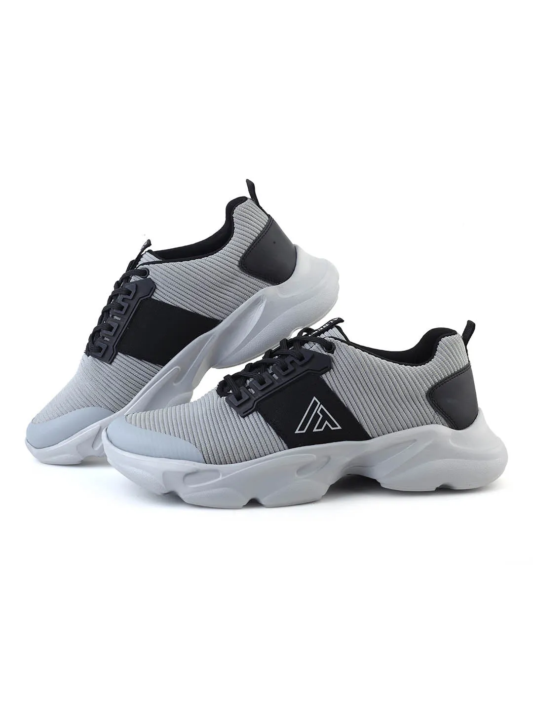 Alberto Torresi Grey Laceup Sports Shoes