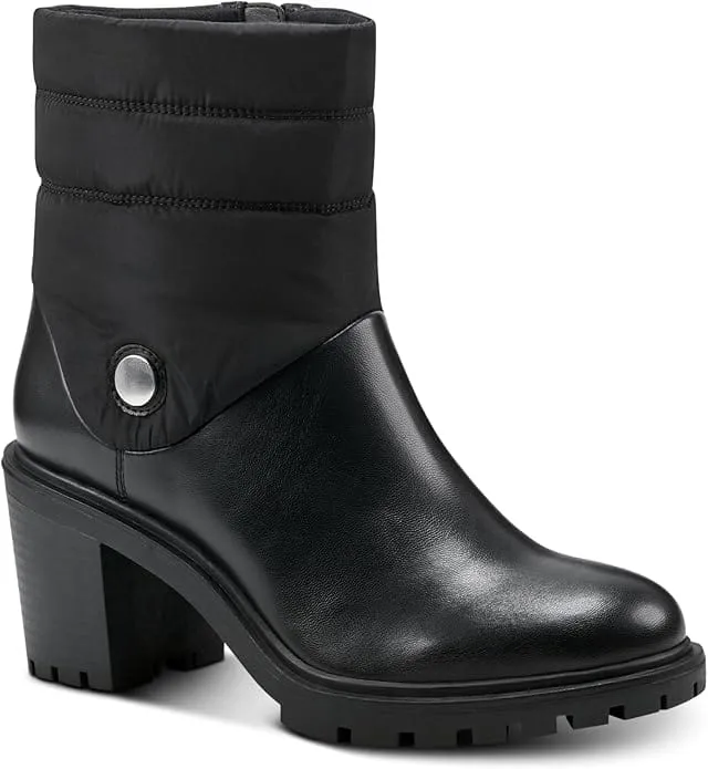 ALFANI - Belcalise Faux Leather Puffer Booties