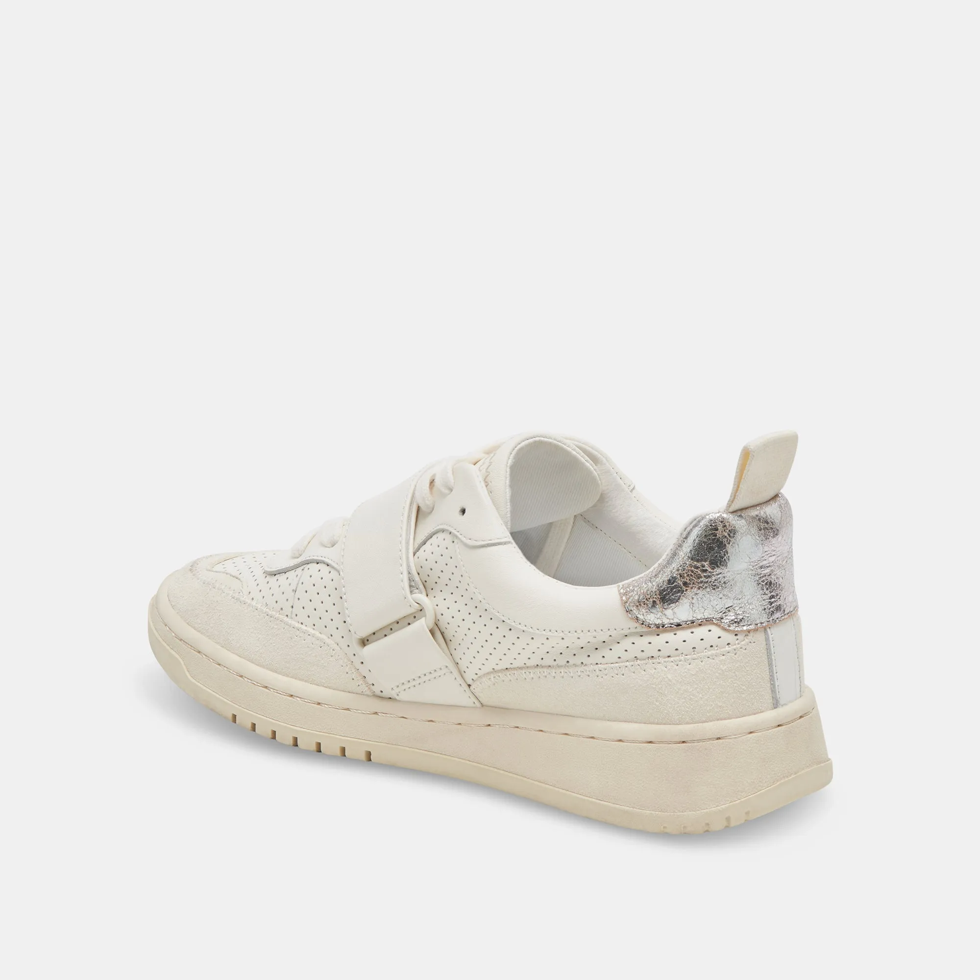 ALVAH SNEAKERS WHITE PERFORATED LEATHER