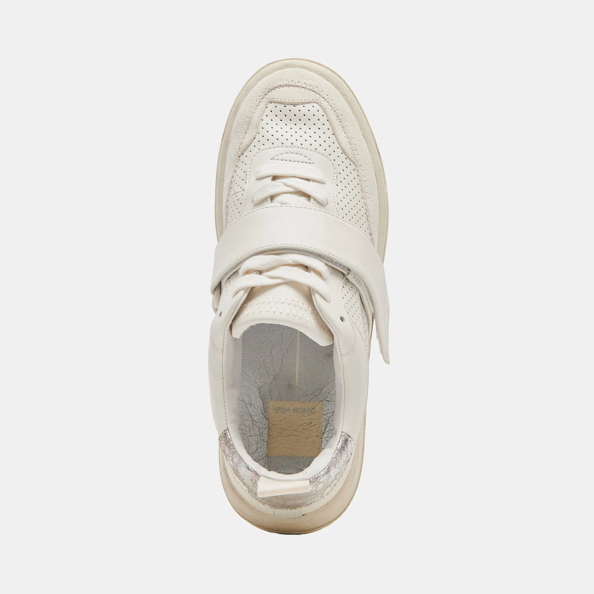 ALVAH SNEAKERS WHITE PERFORATED LEATHER