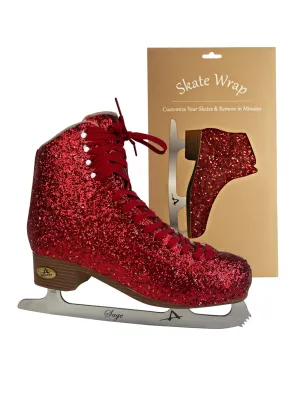 American Skate Wrap Womens, Sparkle Red