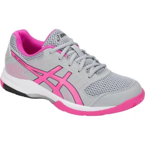 ASICS Women's Gel-Rocket 8 Volleyball Shoe (8 B(M) US, Mid Grey/Pink Glo)