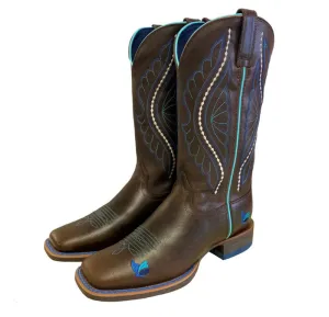 Baxter Ladies New Dolly's Dream Boot - Dark Brown/Blue