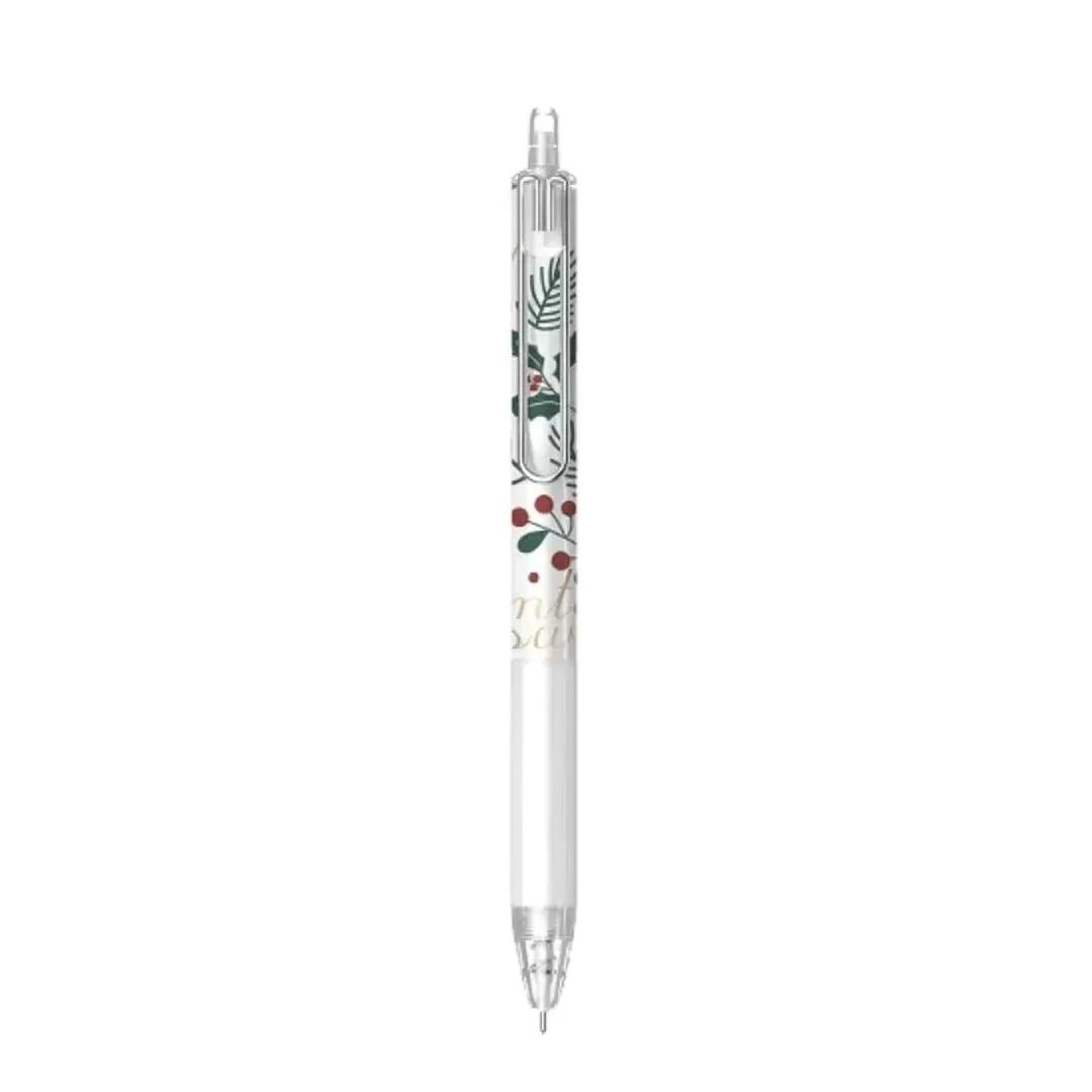 Beifa Ice and Snow Pattern Beautiful Retractable Gel Pen Black