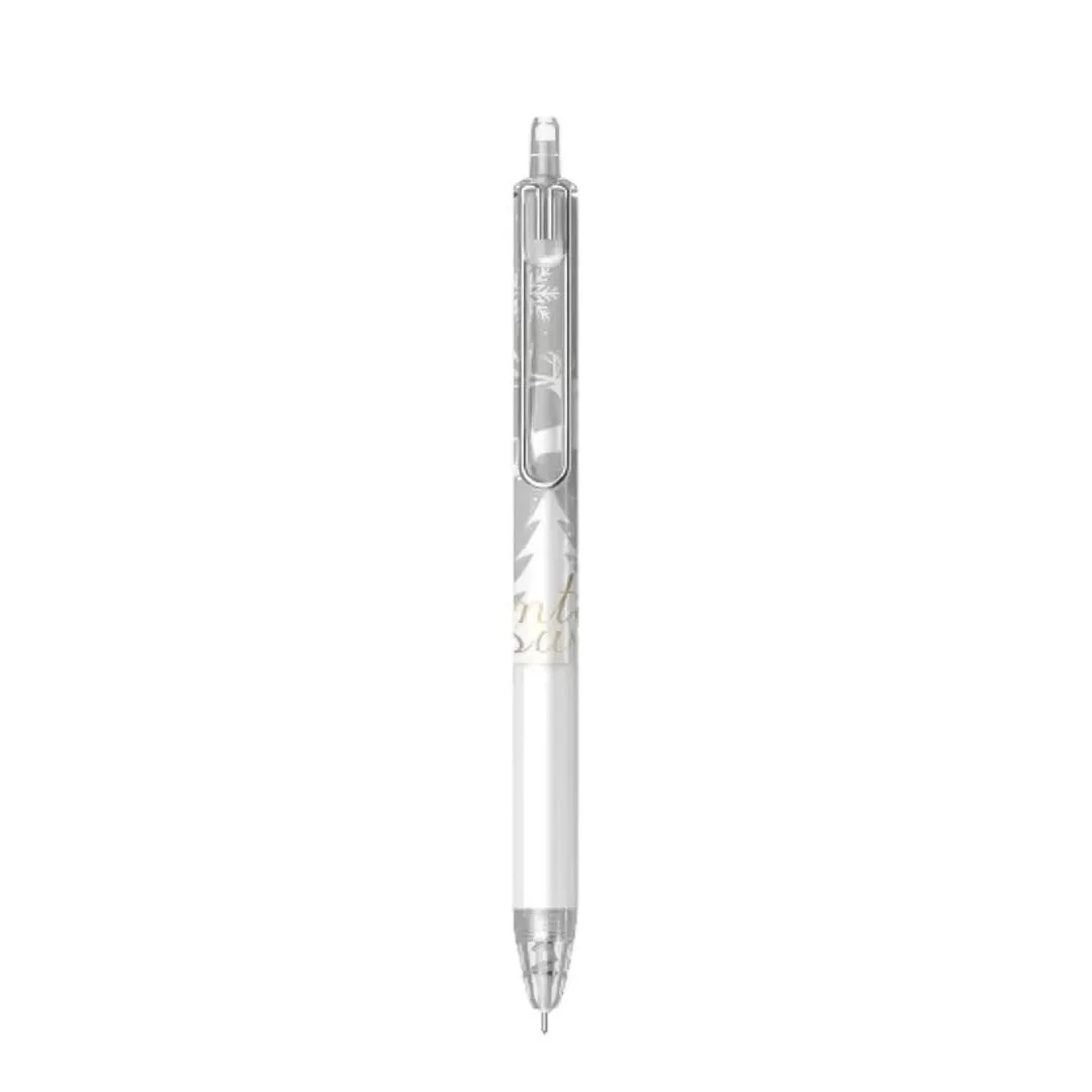 Beifa Ice and Snow Pattern Beautiful Retractable Gel Pen Black