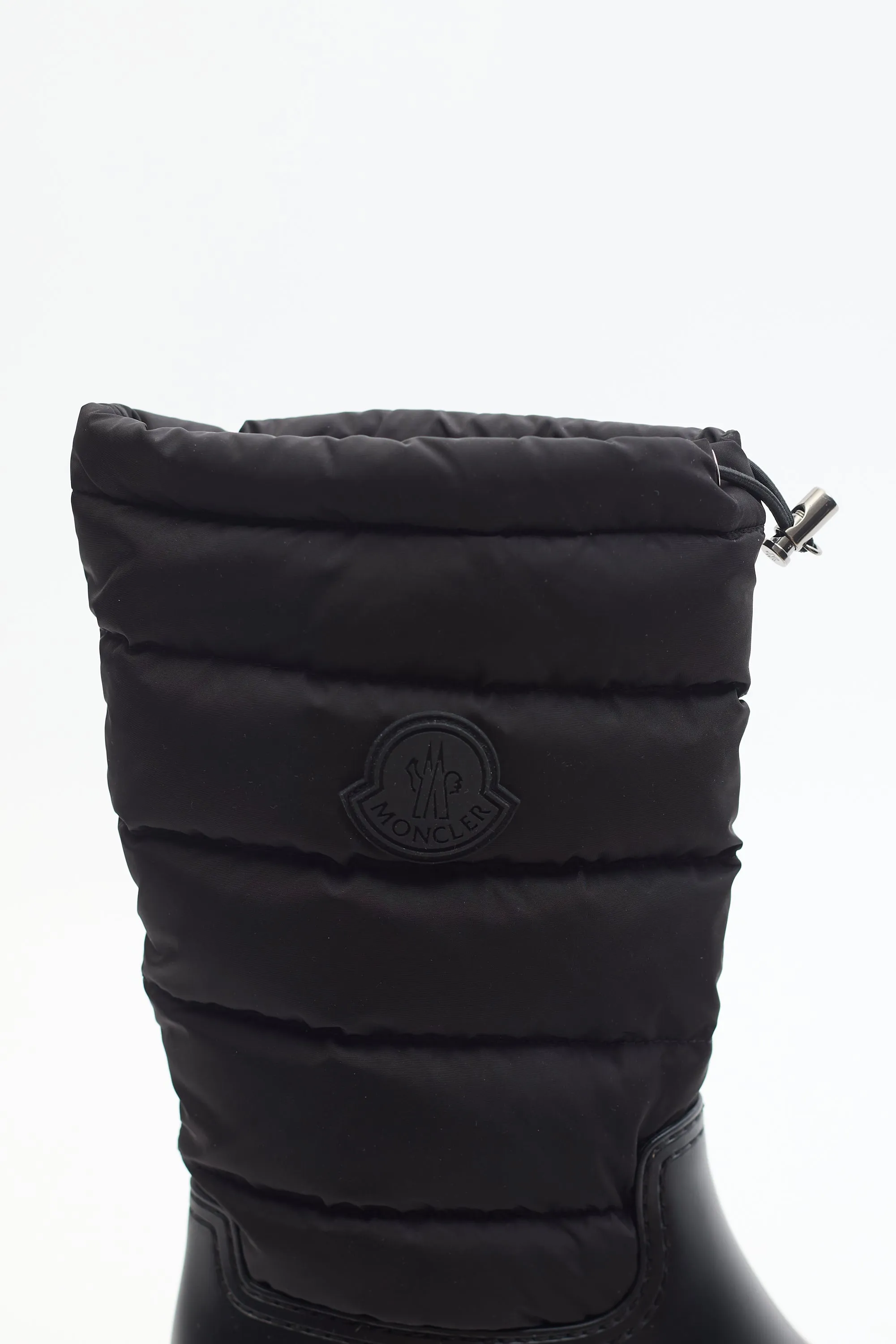 Black Nylon Quilted Ginette Puffer Boot