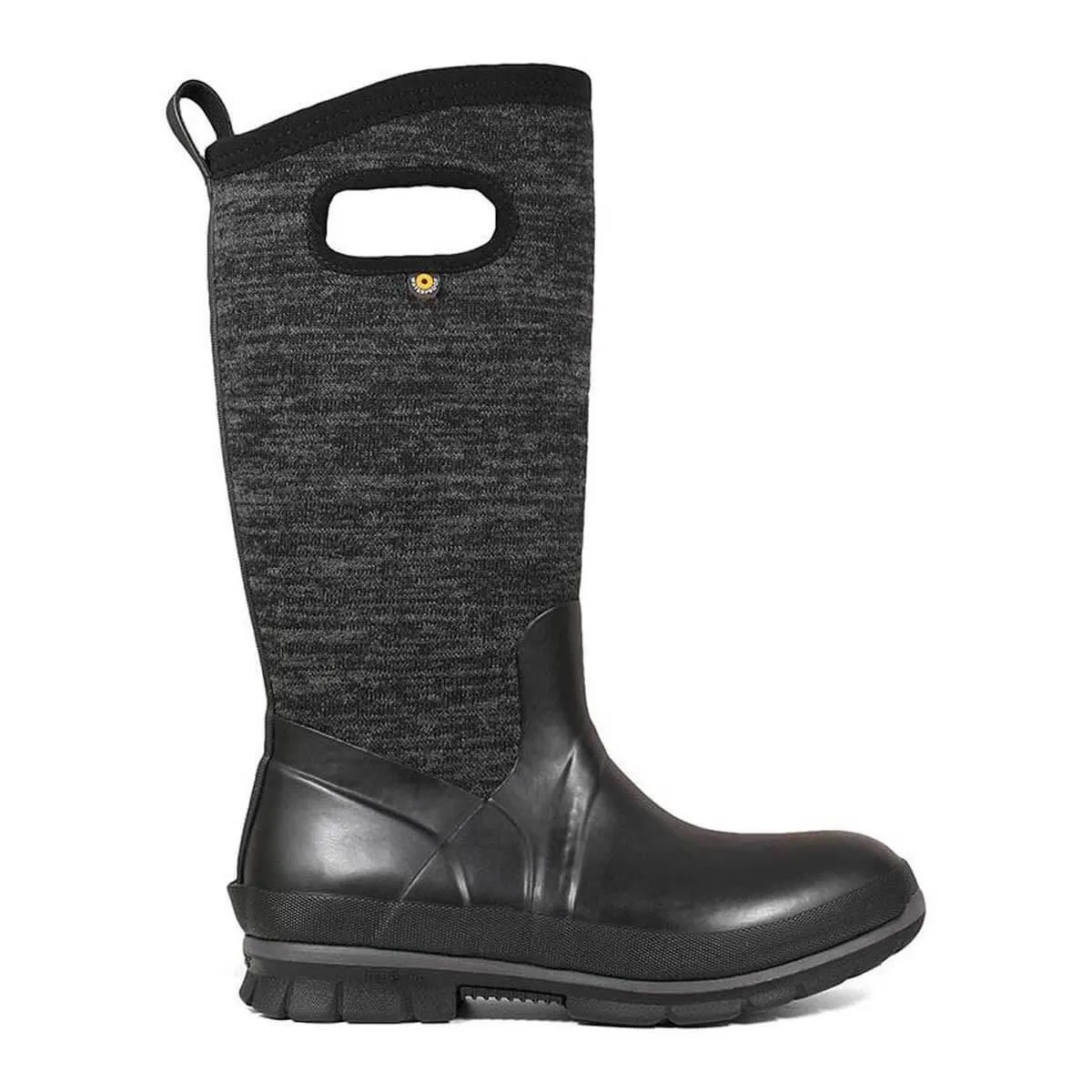 Bogs Women's Winter Boots - Crandal Tall Knit Waterproof, Black Multi | 72418-009