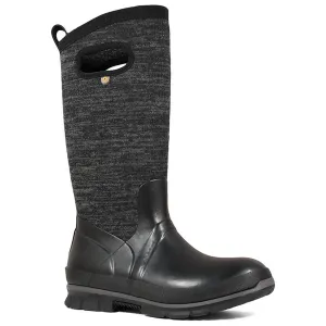 Bogs Women's Winter Boots - Crandal Tall Knit Waterproof, Black Multi | 72418-009