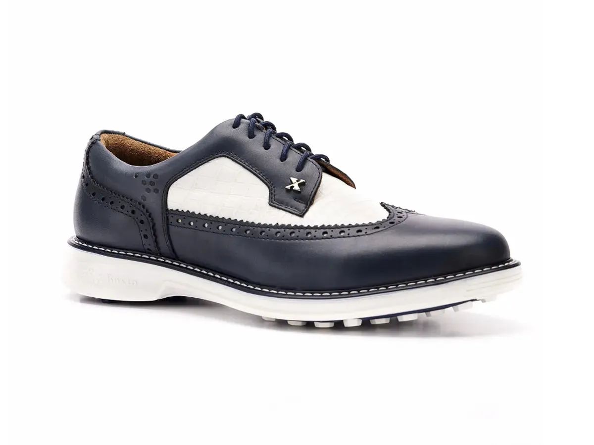 Boxto Golf Men's Legacy Freedom Spikeless Golf Shoes - Navy Blue