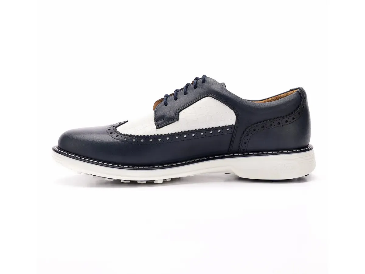 Boxto Golf Men's Legacy Freedom Spikeless Golf Shoes - Navy Blue