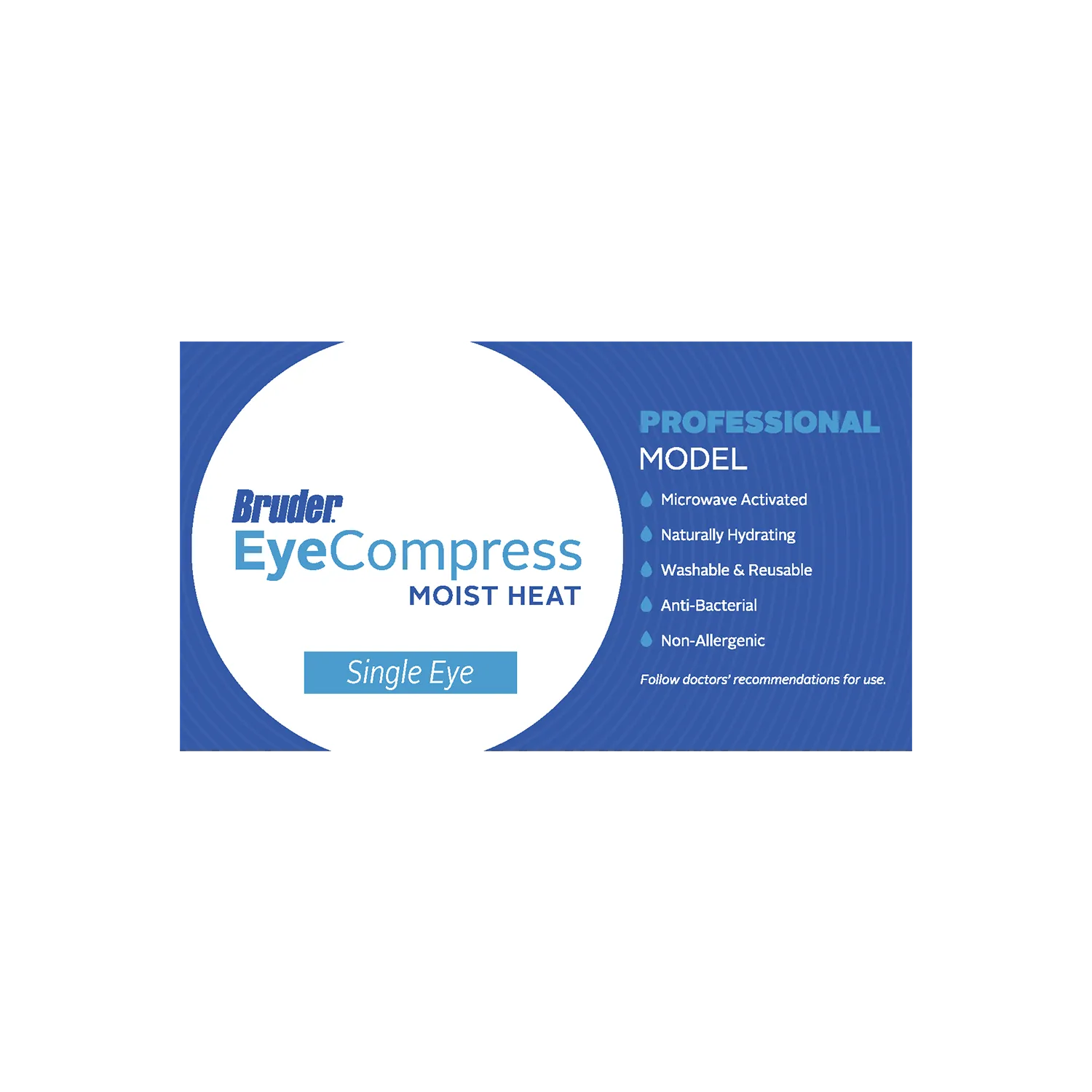 BRUDER Moist Heat Eye Compress - Single