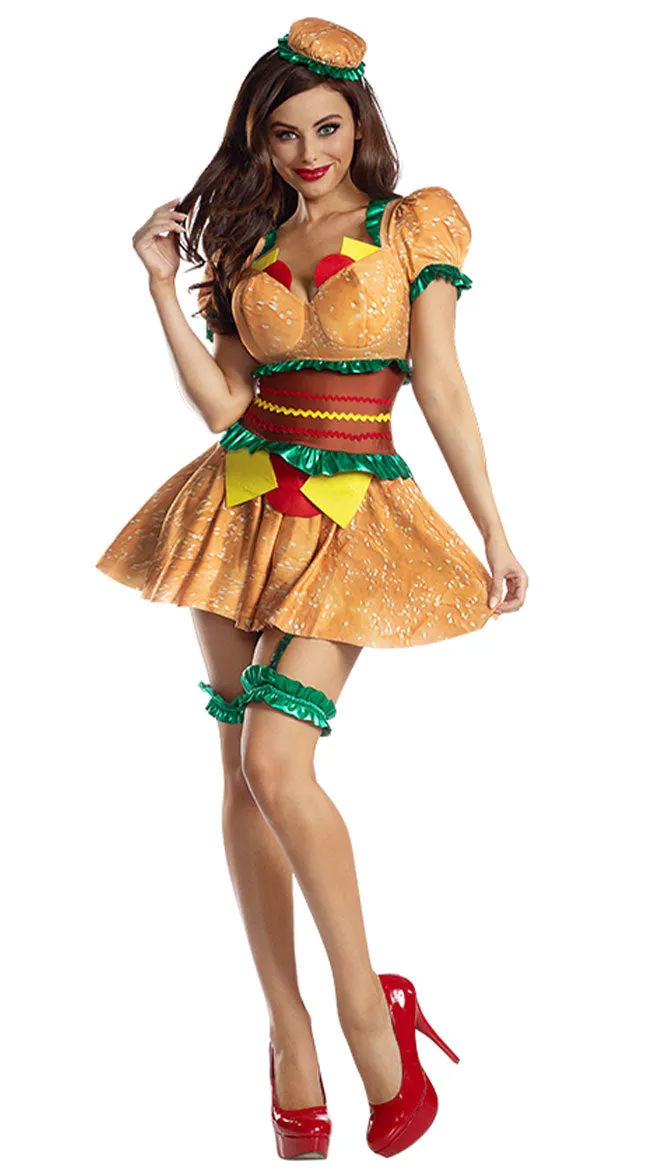 Burger Bun Babe Costume