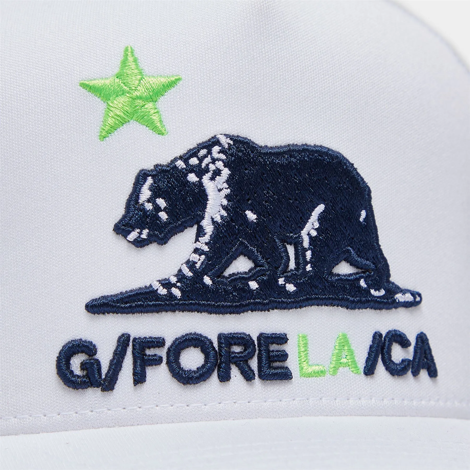 California Interlock Knit Trucker Hat Snow - AW23