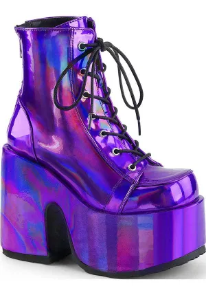 CAMEL-203 [Purple Holo] | PLATFORM BOOTS [PREORDER]