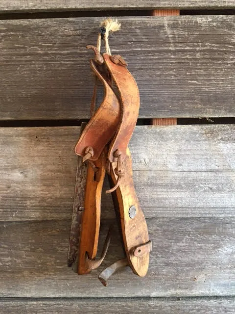 Classic Children's Dutch Wooden Ice Skates