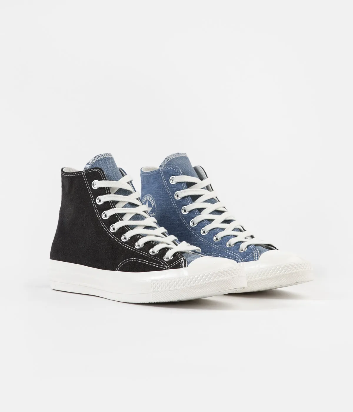 Converse CTAS 70's Hi Renew Denim Shoes - Dark Denim / Light Denim / Egret