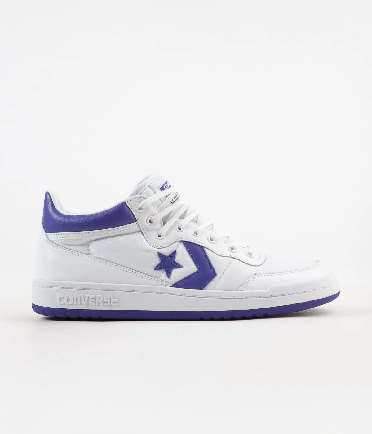 Converse Fastbreak Mid Shoes - White / Candy Grape