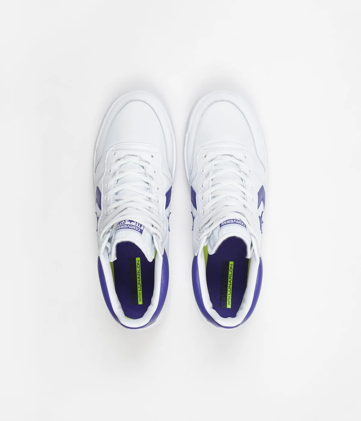 Converse Fastbreak Mid Shoes - White / Candy Grape