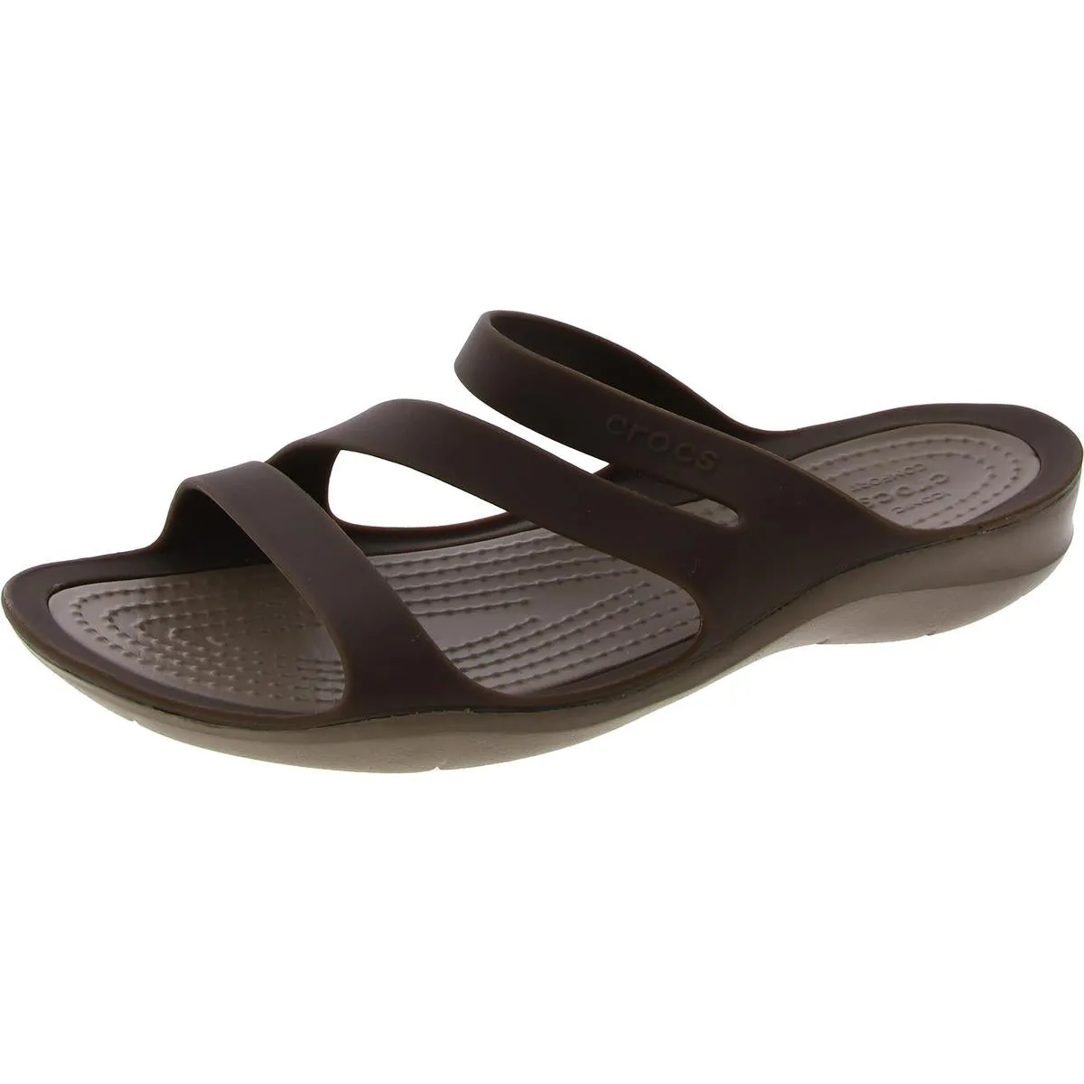 Crocs Womens Swiftwater Iconic Comfort Water Friendly Slide Sandals