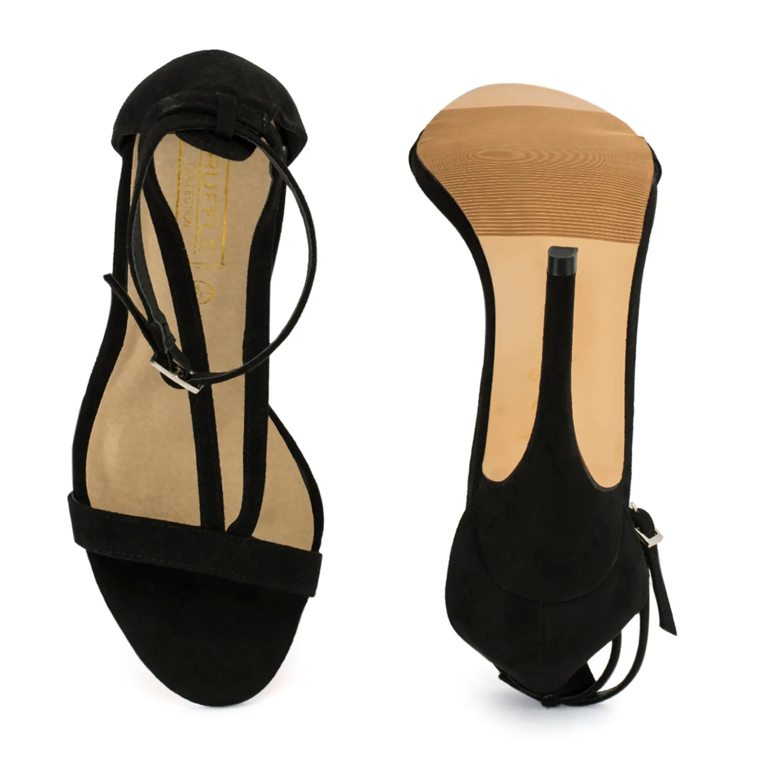 Cross Over Strap High Heel Sandals