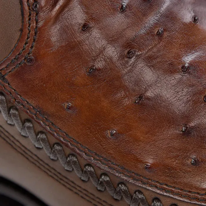 Cuadra Chestnut Ostrich Boots