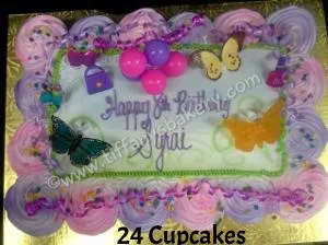 Cupcake Cake with Smooth Center