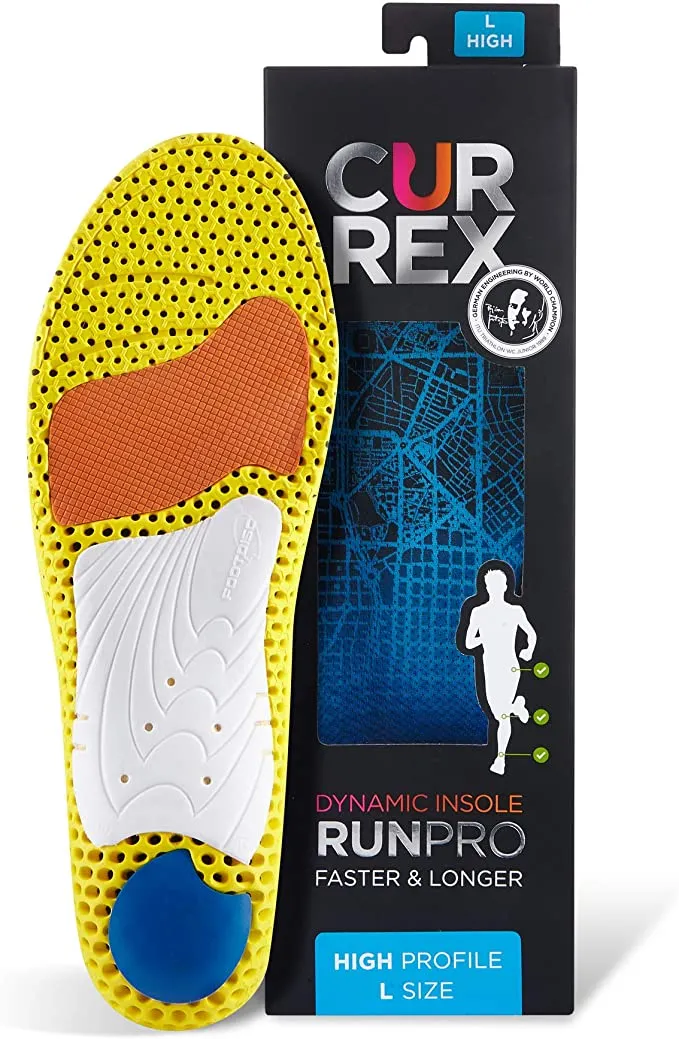 Currex Runpro | Cushioning, dynamic support & performance | For Women and Men | High profile