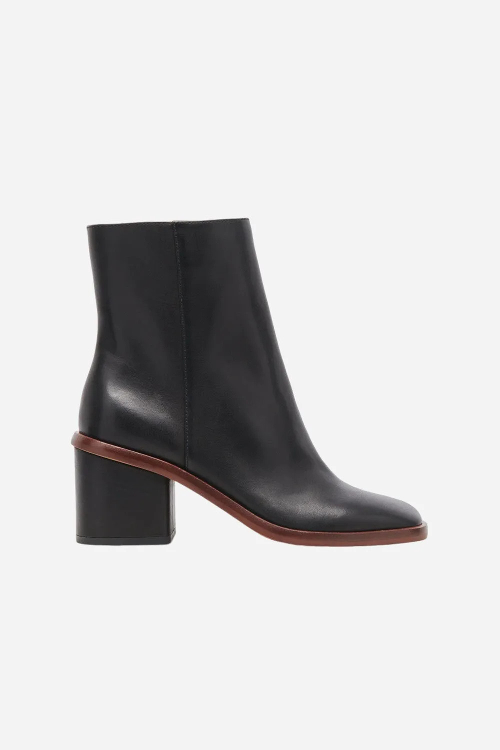 Dolce Vita Dionee Booties in Black Leather