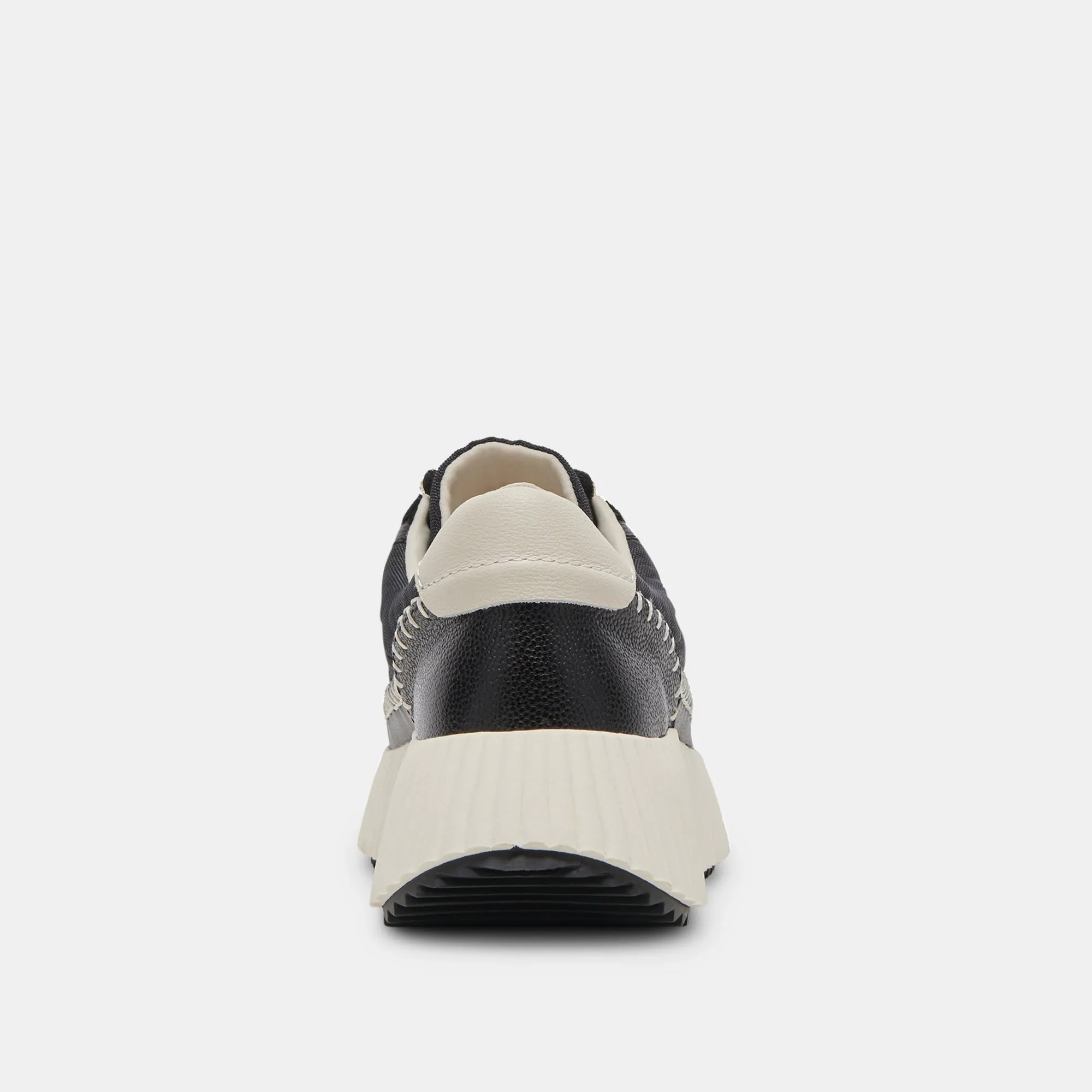 Dolce Vita Dolen Nylon Sneakers in Puffy Black Nylon