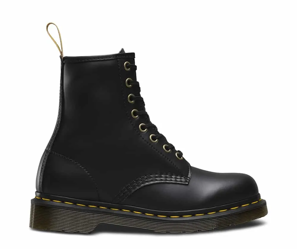 Dr. Martens 1460 Vegan Black Felix Rub Off 8-Eye Boot