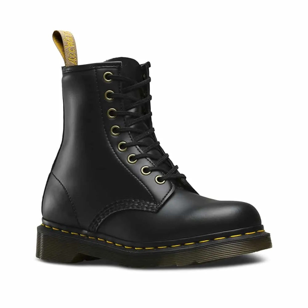 Dr. Martens 1460 Vegan Black Felix Rub Off 8-Eye Boot