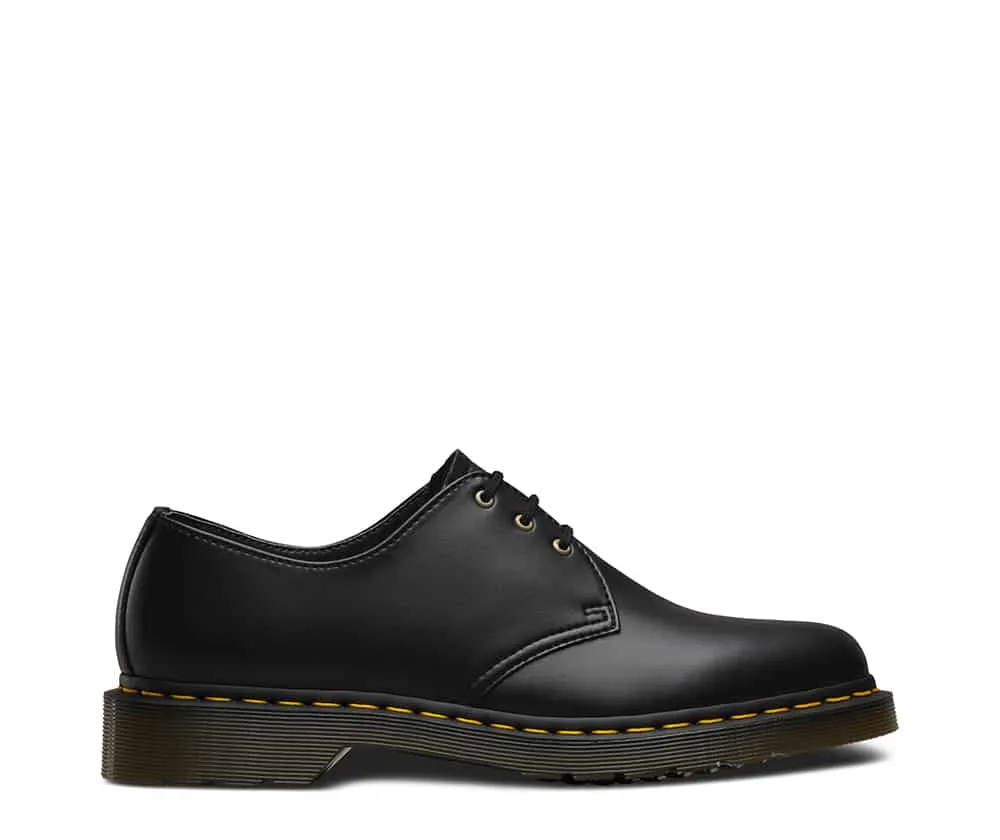 Dr. Martens 1461 Vegan Black Felix Rub Off 3-Eye Shoe