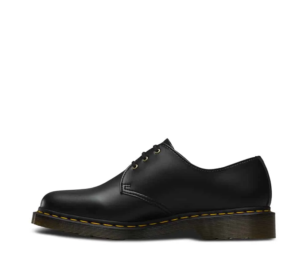 Dr. Martens 1461 Vegan Black Felix Rub Off 3-Eye Shoe