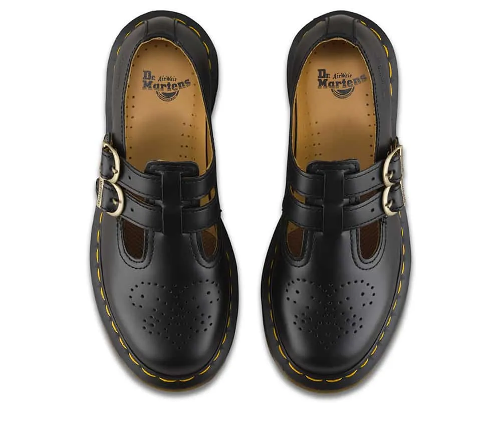 Dr. Martens 8065 Black Smooth Platform Mary Jane