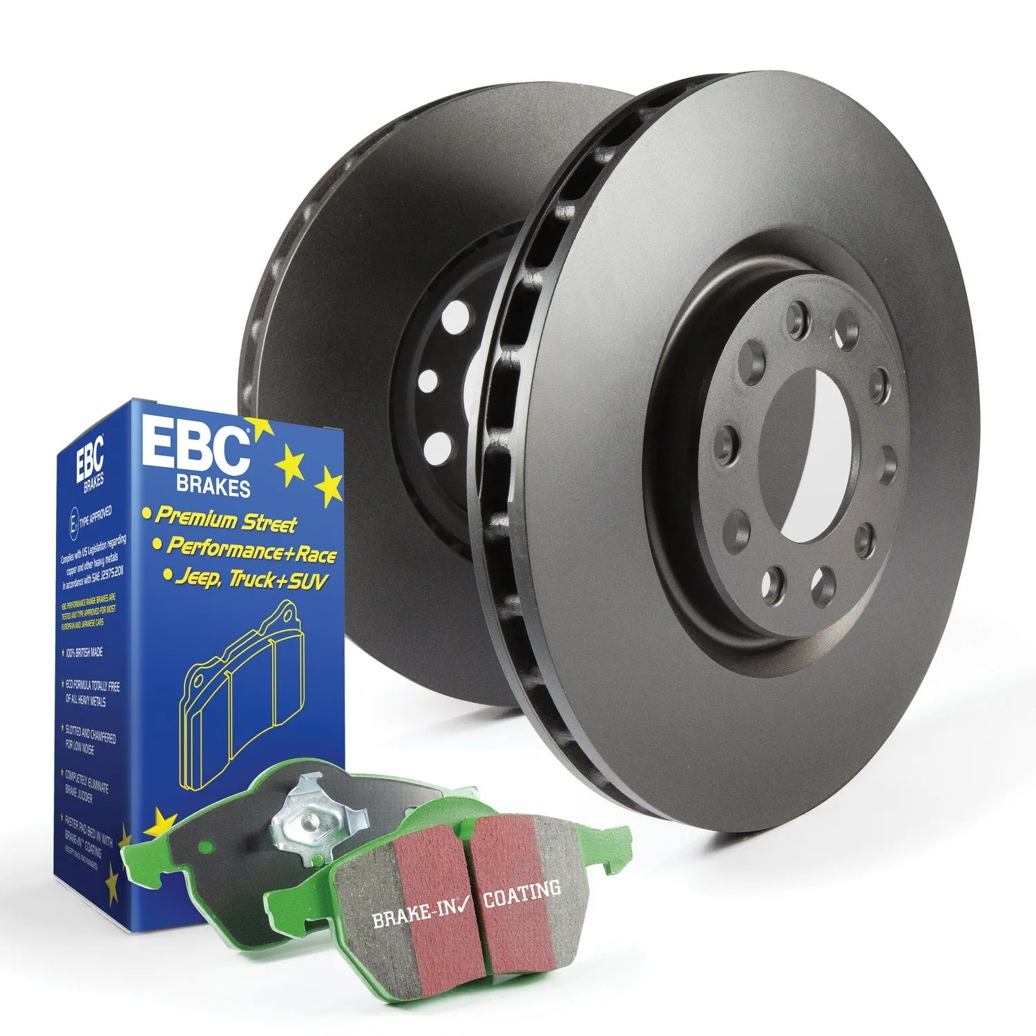 EBC Brakes S11KR1214 S11 Kits Greenstuff 2000 and RK Rotors