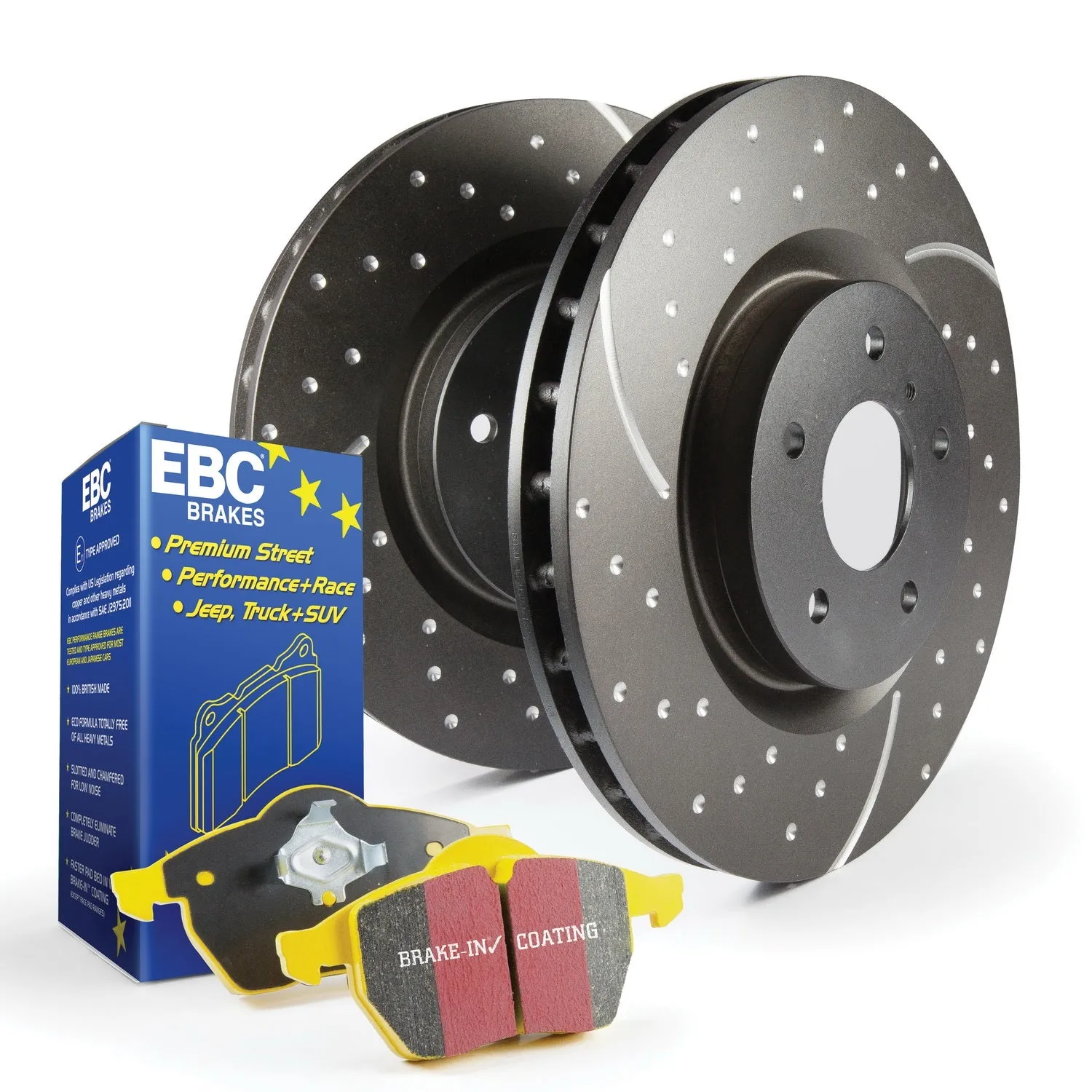 EBC Brakes S5KF1040 S5 Kits Yellowstuff And GD Rotors