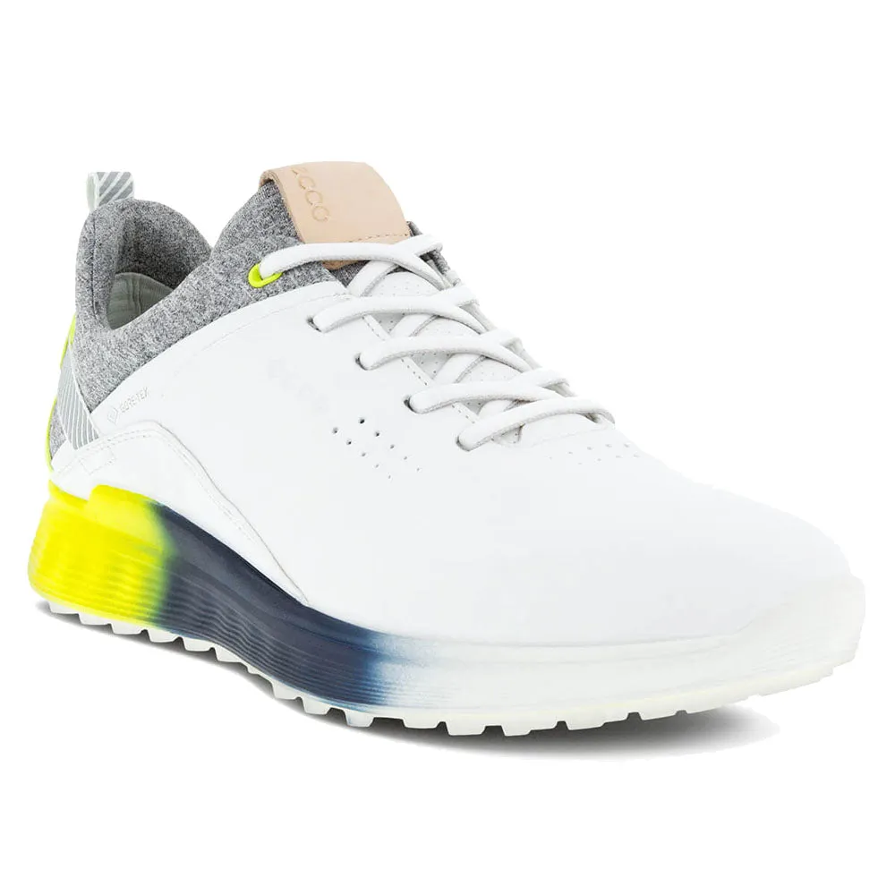 ECCO S-Three Gore-Tex Spikeless Shoes - White/Limepunch