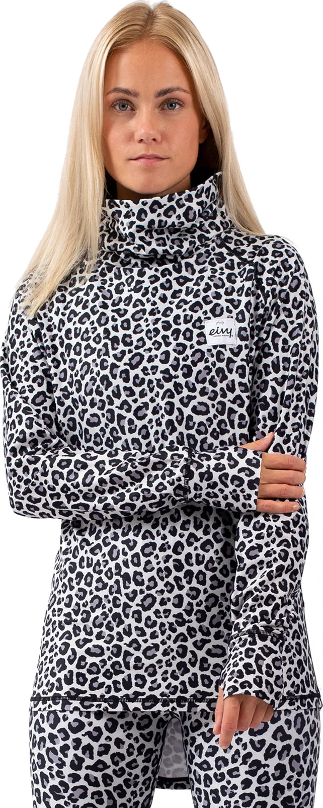 Eivy Women&#x27;s Icecold Gaiter Top Snow Leopard | Buy Eivy Women&#x27;s Icecold Gaiter Top Snow Leopard here | Outnorth