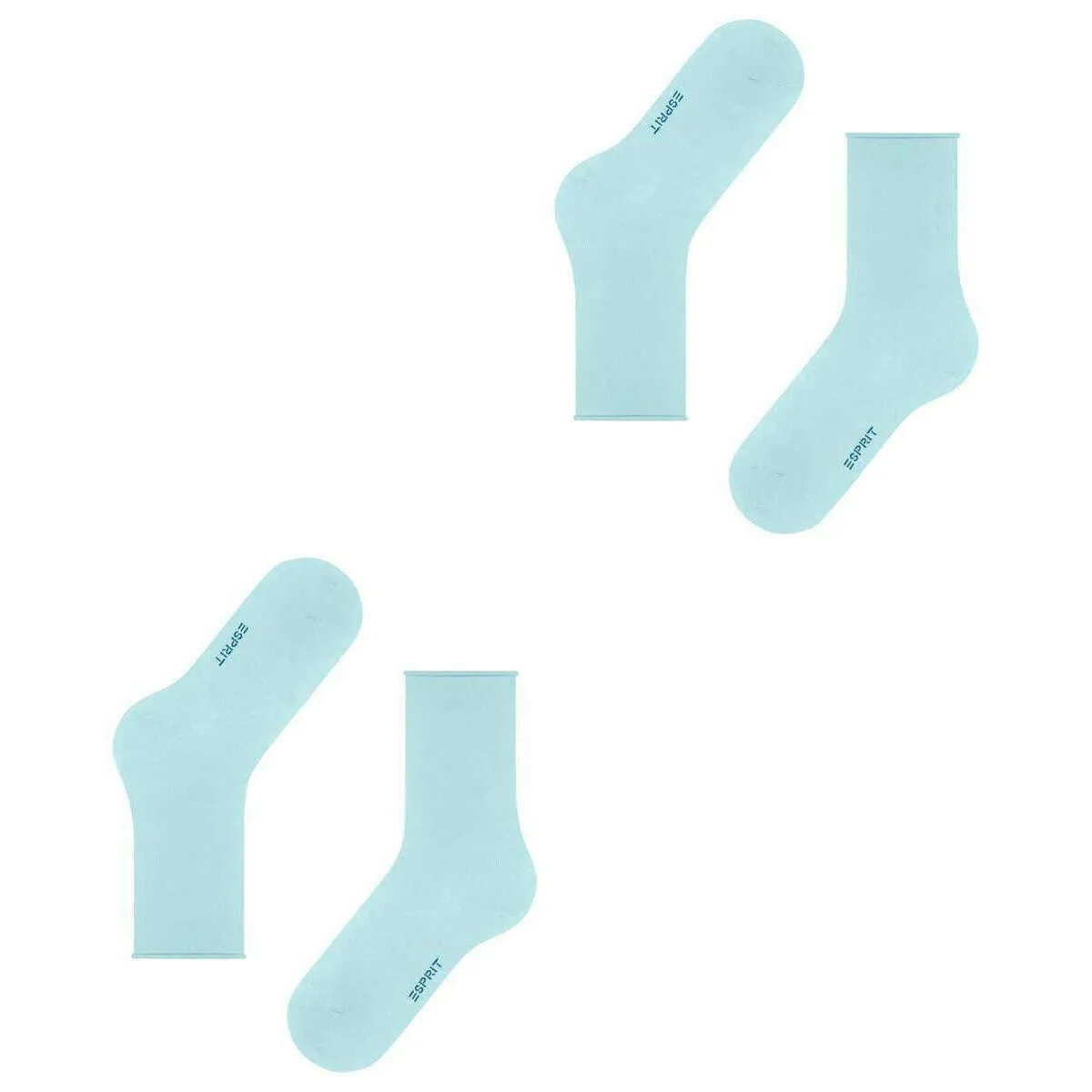 Esprit Basic Pure 2 Pack Socks - Barely Blue