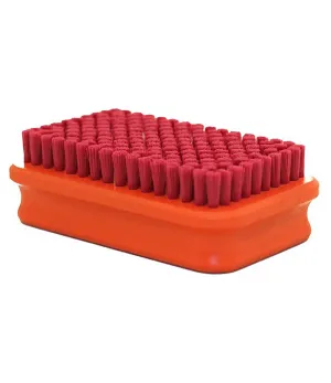 Fine Red Nylon Rectangular Brush