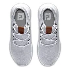 FootJoy Women's Flex Coastal Golf Shoes- White/Grey